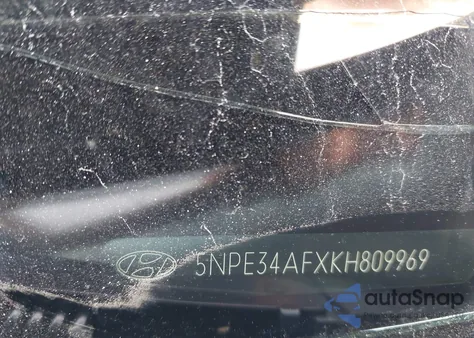 2019 Hyundai Sonata Sel z USA, uszkodzony, nr VIN 5NPE34AFXKH809969